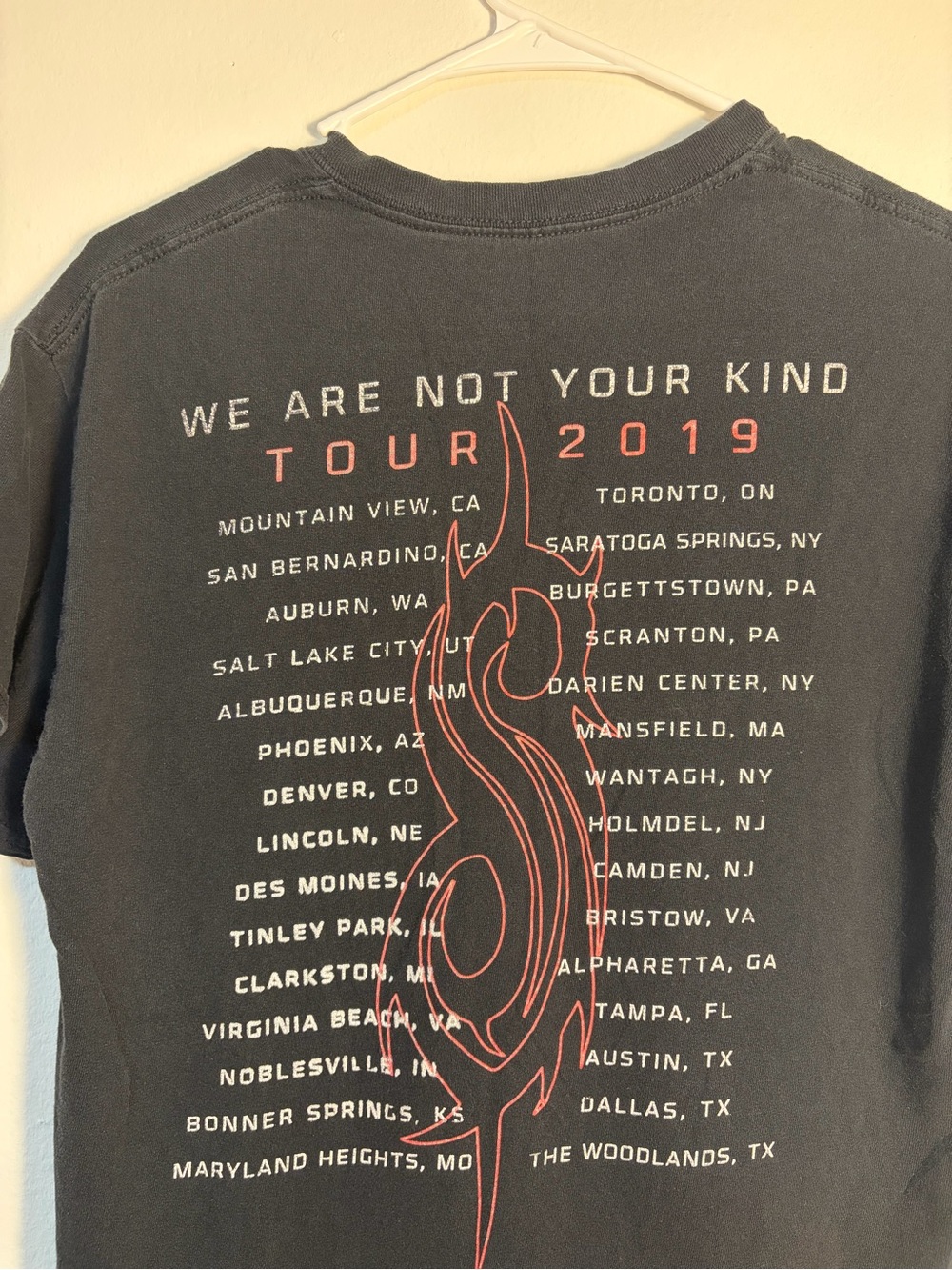 Slipknot We Are Not Your Kind Tour 2019 Band Tee Black Graphic Shirt Small - Picture 4 of 4